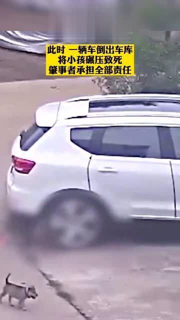 倒车压死小孩视频,倒车压死小孩，安全意识警钟长鸣