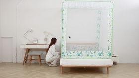 蚊帐的安装方法视频,轻松掌握一学就会的挂床技巧