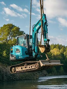 挖掘机挖掘机视频,高效施工的钢铁巨兽风采