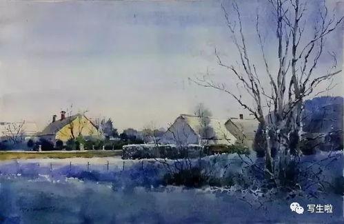 水彩风景写生视频,捕捉自然之美